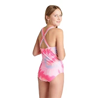 Justice Girls' Strappy-Back Swimsuit 1-Piece