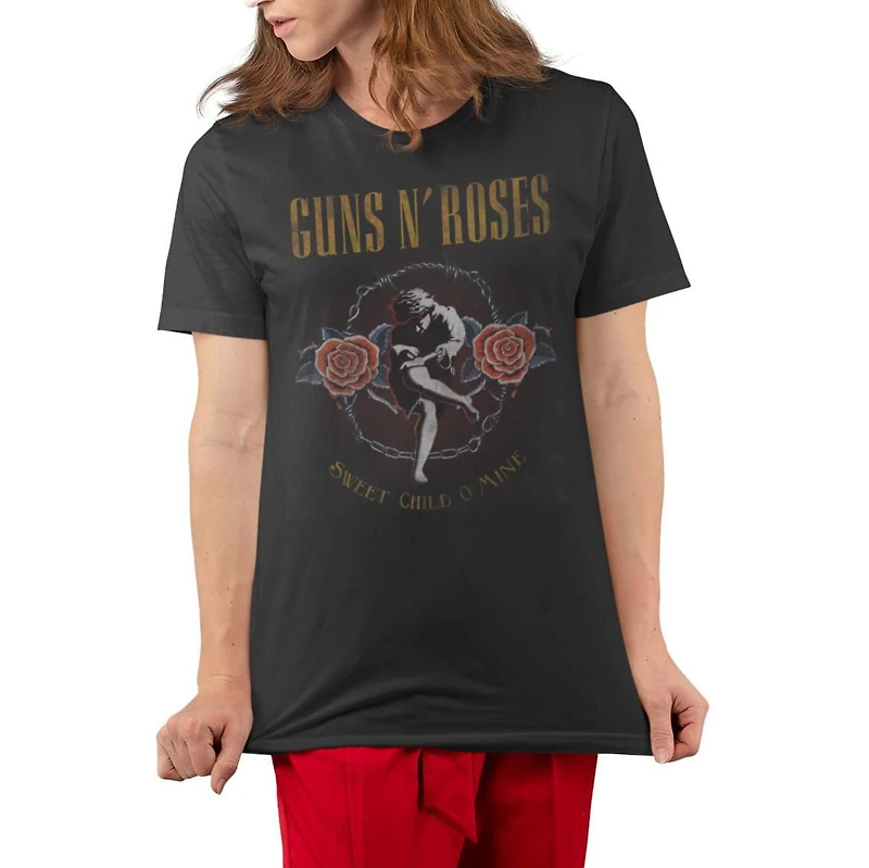 Rolling Stones T-Shirt col rond à manche courte pour femmes