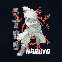 Naruto T-shirt de base pour garçon. Ce t-shirt à col rond pour garçons a des manches courtes et un imprimé tendance et Tailles TP à TG