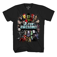 Marvel l'équipe éclaté t-shirt manches courtes pour garçons.