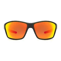 Lunettes de soleil sport enveloppantes Athletic Works noires et rouges