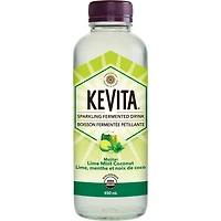 KeVita Lime Mint Coconut Sparkling Fermented Drink, 450 mL Bottle