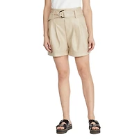 Mexx Women's Faux Leather Belted Shorts