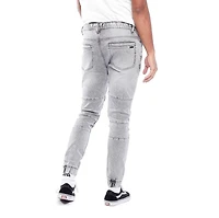 DNM.WORKS™ JACKSON - 5 Pocket Moto Pintuck Jogger GREY