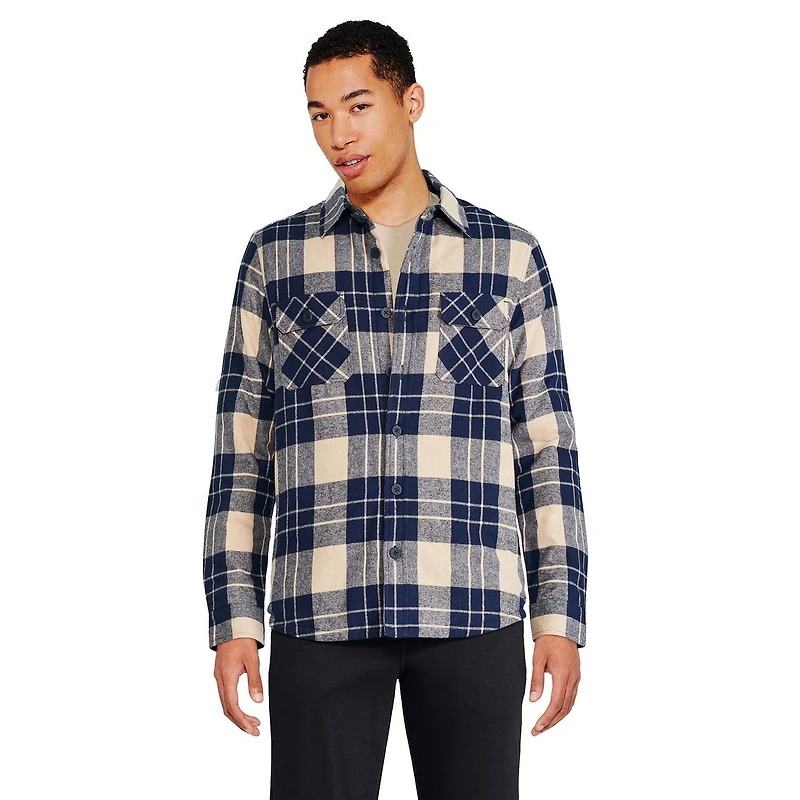 George Men's Flannel Shirt Jacket