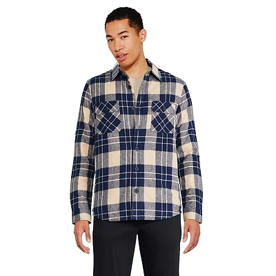 George Men's Flannel Shirt Jacket