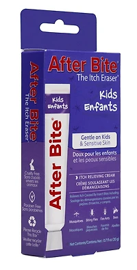 Crème douce à soulagement rapide formule éprouvée Itch Erazer d'After Bite pour enfants 20g