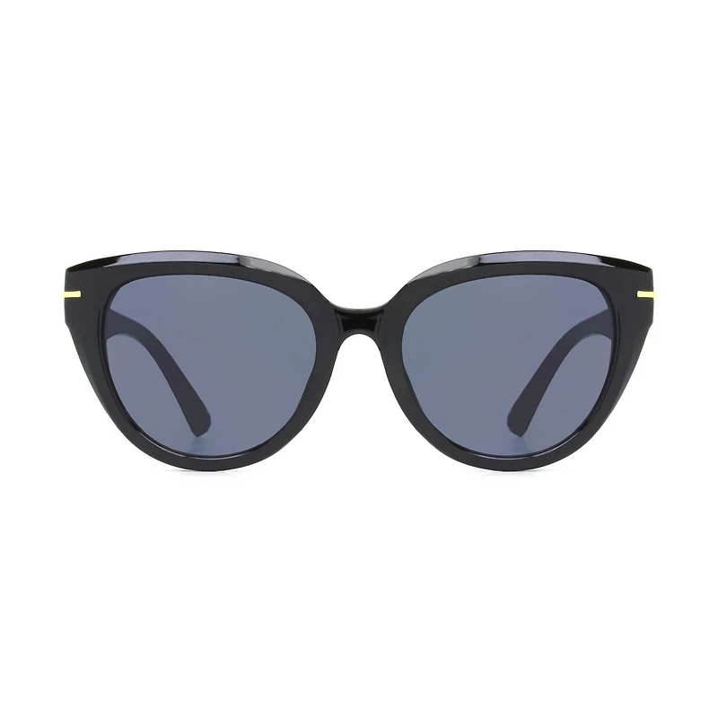 Madden NYC Black and Gold Square Sunglasses