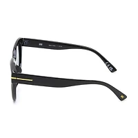 Madden NYC Black and Gold Square Sunglasses