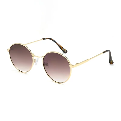 Lunettes de soleil Madden NYC or et écaille rondes