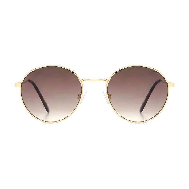 Madden NYC Gold and Tortoise Round Sunglasses