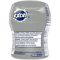 EXCEL, Polar Ice Flavoured Sugar Free Chewing Gum, 60 Pieces, 1 Bottle, 1 Bottle, 60 Pellets