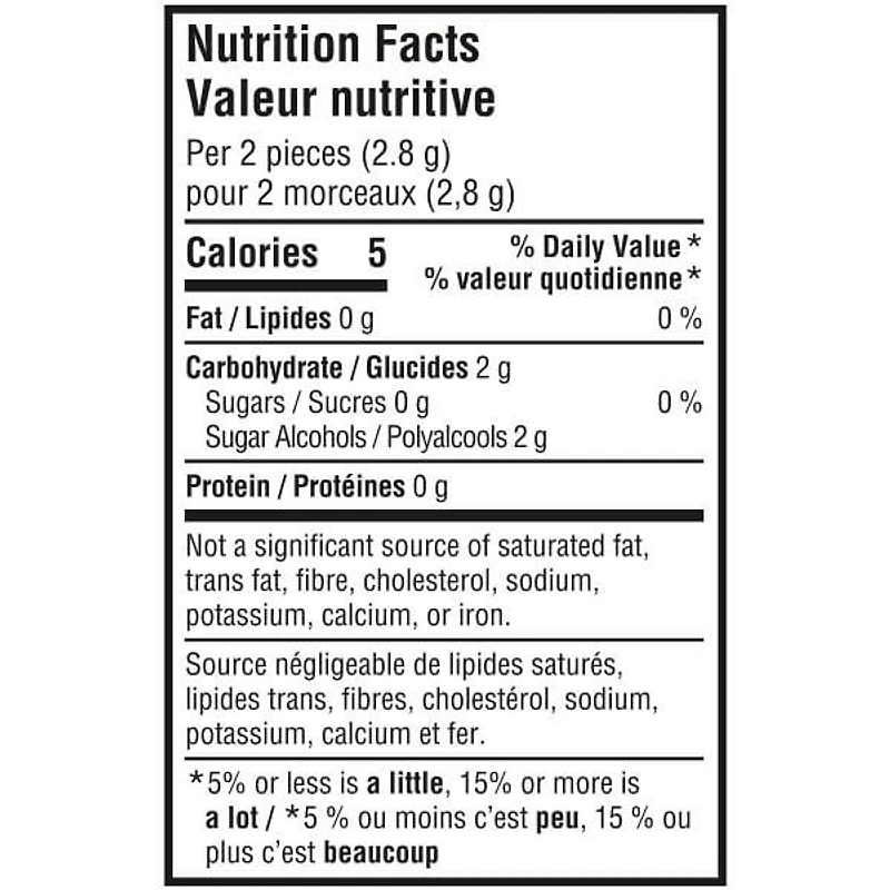 EXCEL, Polar Ice Flavoured Sugar Free Chewing Gum, 60 Pieces, 1 Bottle, 1 Bottle, 60 Pellets