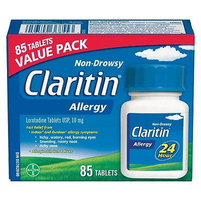Claritin Médecine anti-allergie, 24 heures, non somnolent 85 comprimés