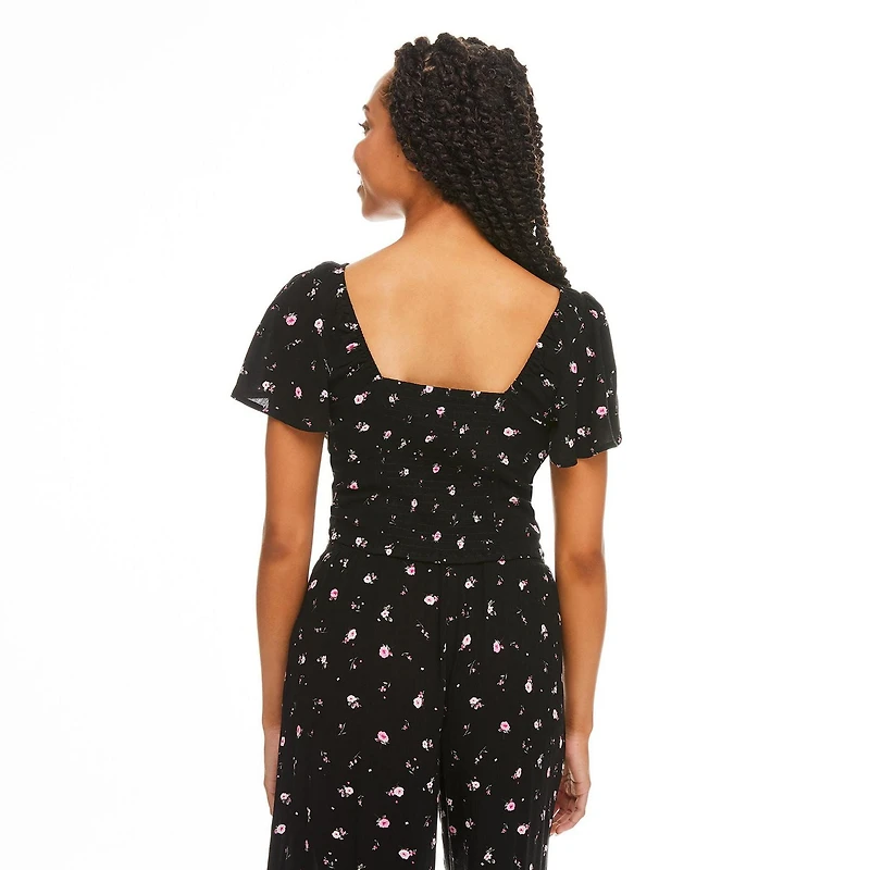 Haut avec manches évasées No Boundaries pour femmes