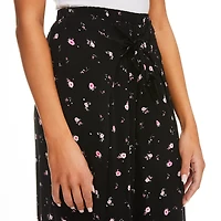 No Boundaries Women's Tie-Front Soft Pant