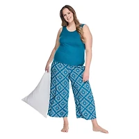 Pyjama 2 pièces avec capri George Plus pour femmes