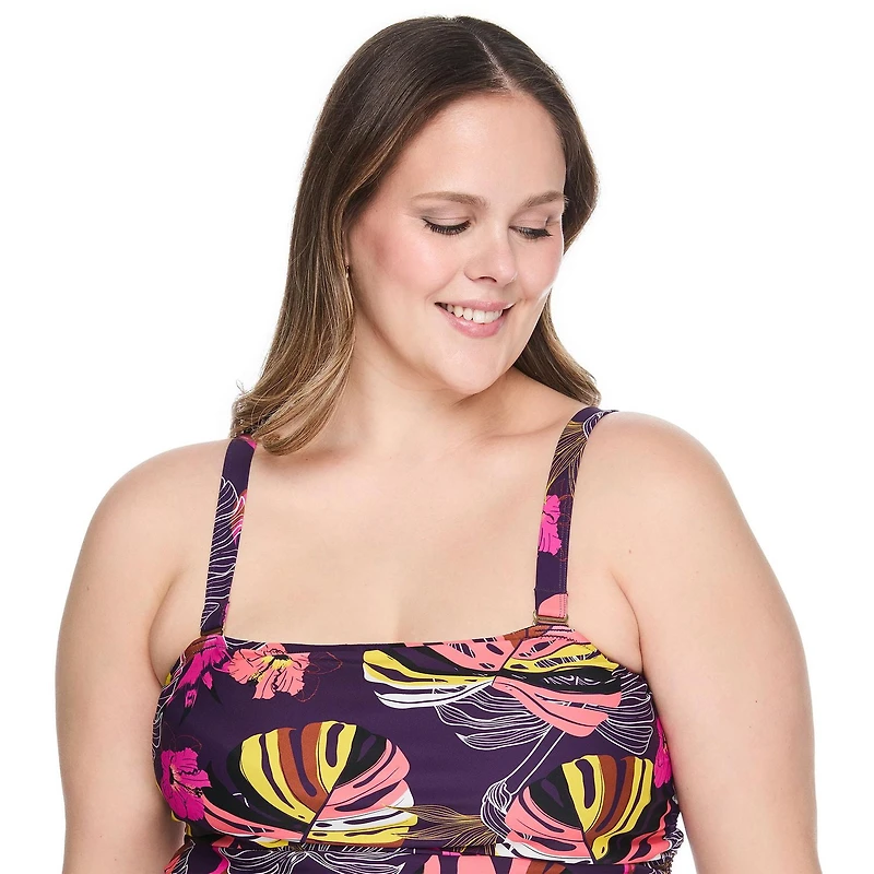 George Women's Plus Bandeau Tankini