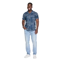 George Men's Printed Resort Shirt