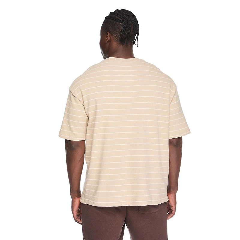 T-shirt ample à rayures George pour hommes