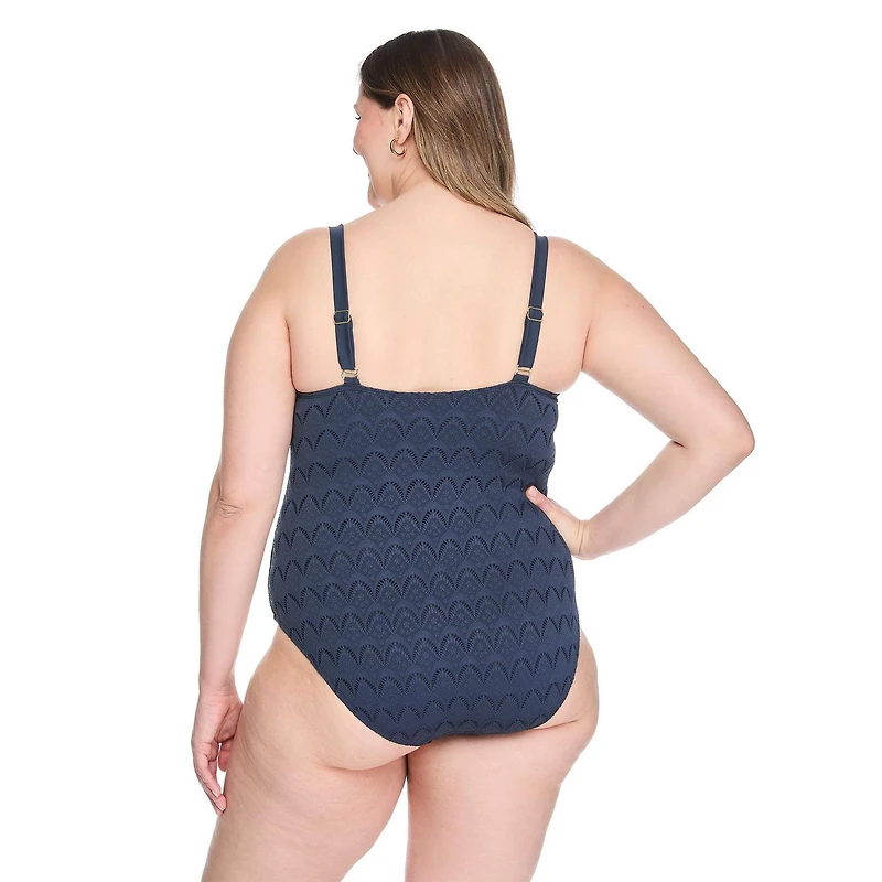 George Women's Plus Scoop-Neck One Piece Swimsuit