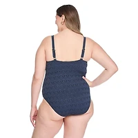 George Women's Plus Scoop-Neck One Piece Swimsuit