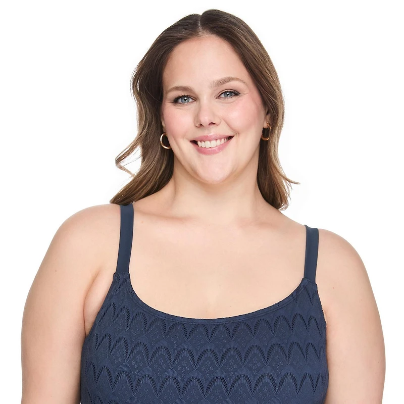 George Women's Plus Scoop-Neck One Piece Swimsuit