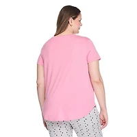 T-shirt de nuit avec encolure dégagée George Plus pour femmes