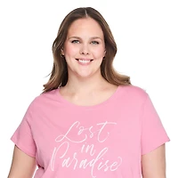 T-shirt de nuit avec encolure dégagée George Plus pour femmes