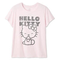 T-shirt à imprimé graphique Hello Kitty Plus pour femmes
