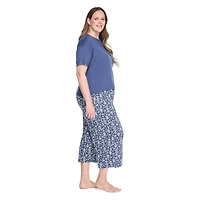 George Women's Plus Two Piece Capri Pajama Set