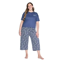 Pyjama 2 pièces avec capri George Plus pour femmes