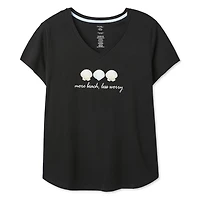 George Women's Plus V-Neck Sleep T-Shirt