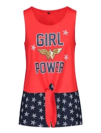 Ensemble de pyjama deux pièces  pour dame Wonder Woman