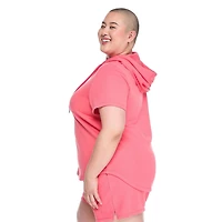 Lane Bryant Women's Plus Short-Sleeve Hoodie