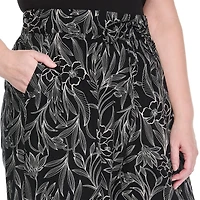 Pantalon évasé en mélange de lin Lane Bryant Plus pour femmes