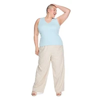 Lane Bryant Women's Plus V-Neck Sweater Tank Top