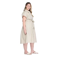 Robe chemise mi-longue Lane Bryant Plus pour femmes