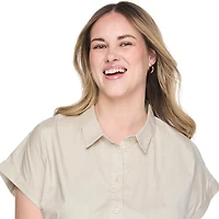 Robe chemise mi-longue Lane Bryant Plus pour femmes