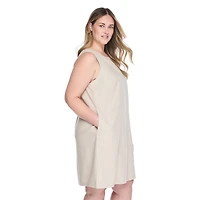 Lane Bryant Women's Plus Linen-Blend Dress