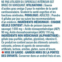 Equate Huile de saumon sauvage d’Alaska 1000mg