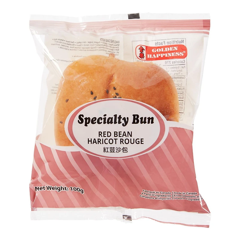 Golden Happiness Red Bean Specialty Bun, 1 bun - 100 g