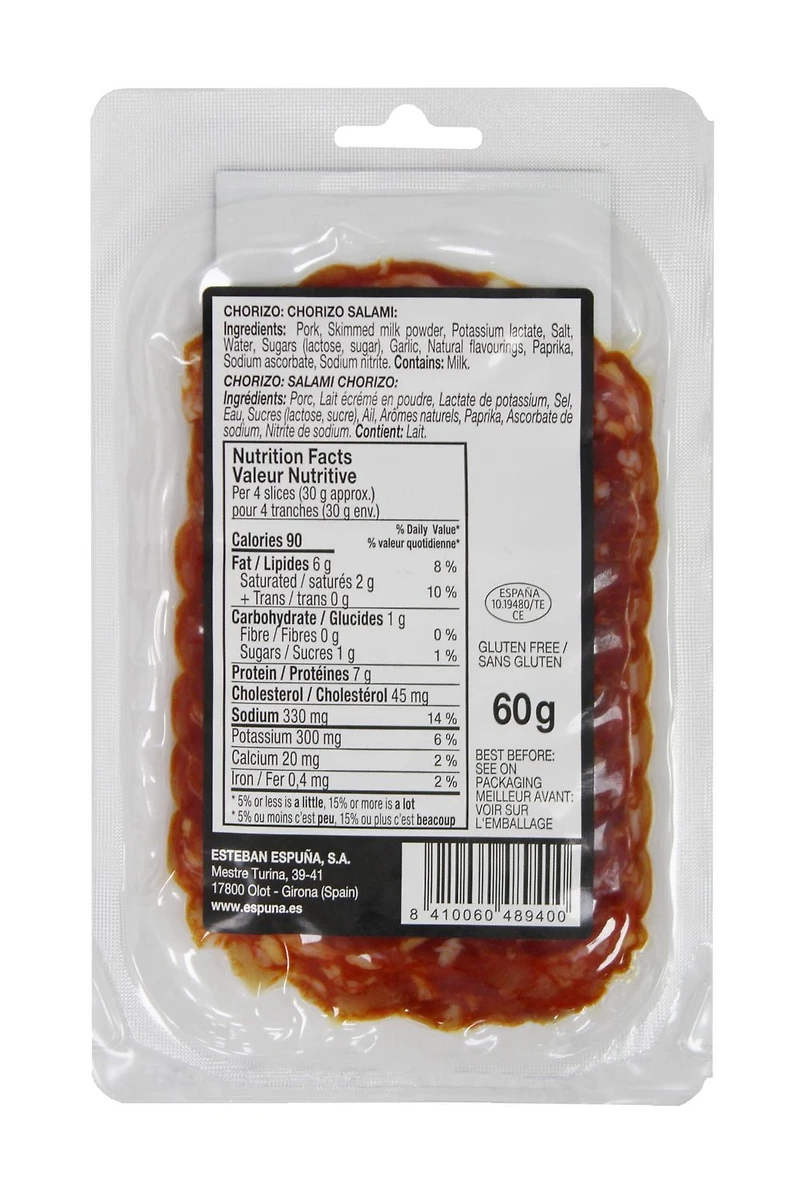 SALAMI CHORIZO 60GR