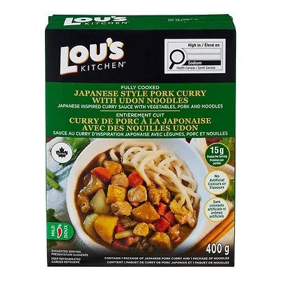 Curry de porc à la japonaise avec des nouilles udon Lou’s Kitchen