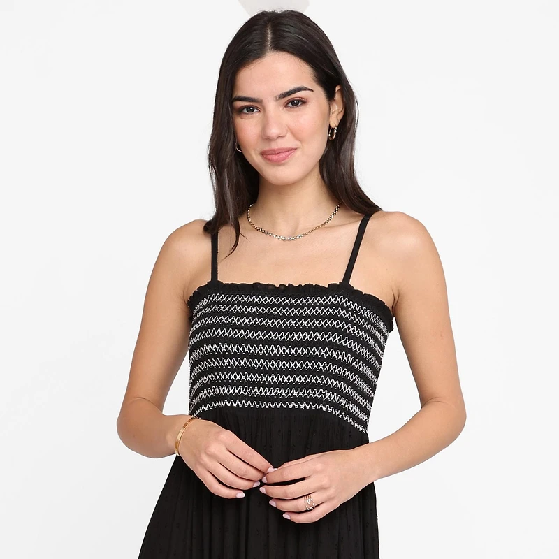 Devoted, Robe longue brodée, tailles TP à TG