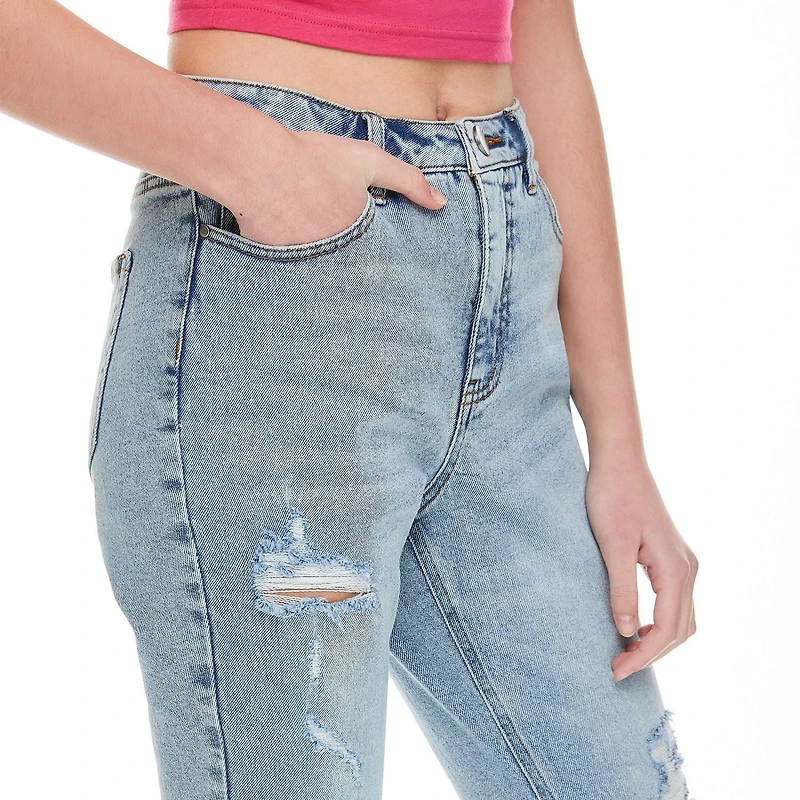 No Boundaries Women's High-Rise Mom Jean