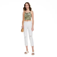No Boundaries Women's Slim Crop Straight Pant