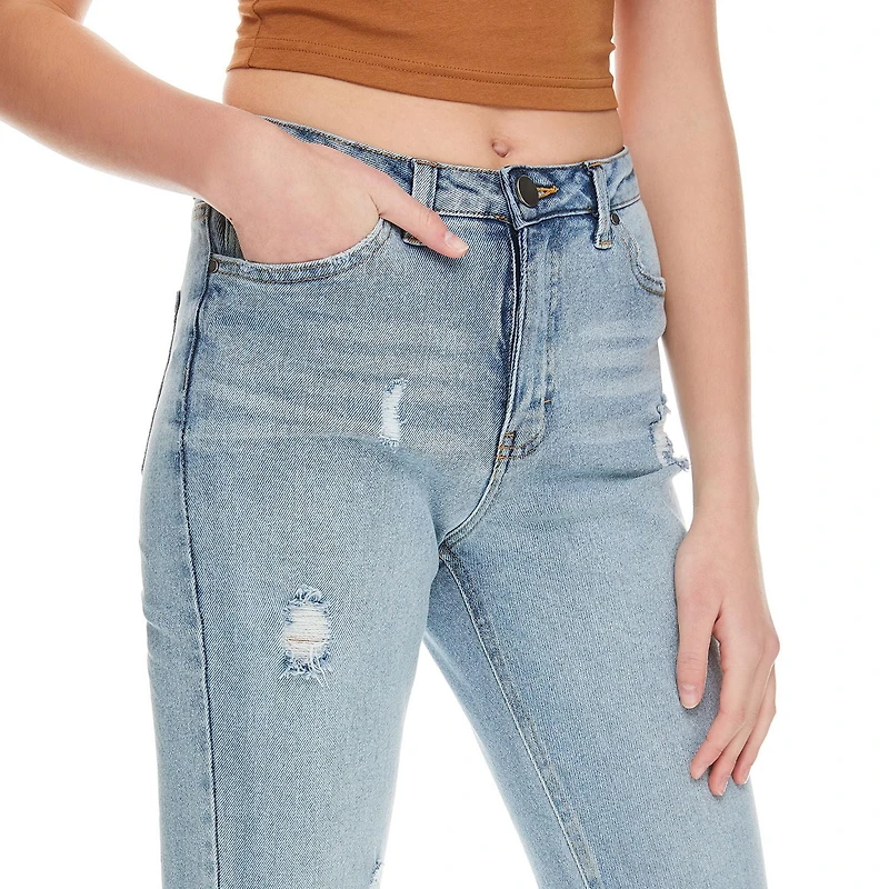 Pantalon étroit, droit et écourté No Boundaries pour femmes