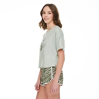 No Boundaries Women's Boxy Sleep Tee