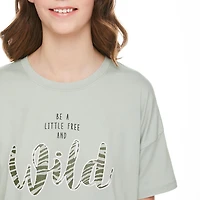 No Boundaries Women's Boxy Sleep Tee